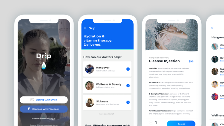 Preview of Drip therapy on demand hydration therapy project