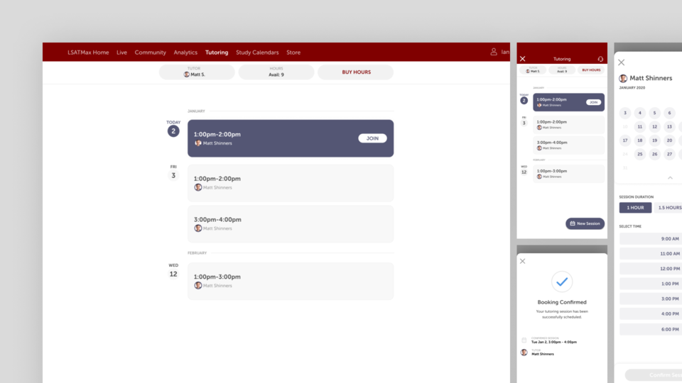 Tutoring Dashboard